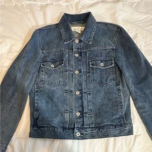 H&M LOGG Denim Jacket With Adjustable Waistband. Size M